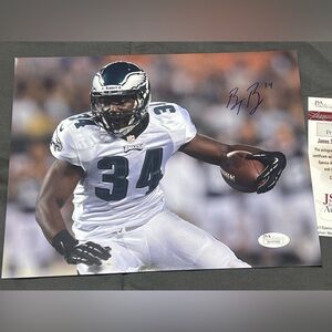 Philadelphia Eagles Bryce Brown #34 Autographed Auto 8x10 JSA COA